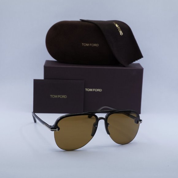 FINAL PRICE NEW TOM FORD TERRY 02 FT1004 51E MASTIC BROWN SUNGLASSES